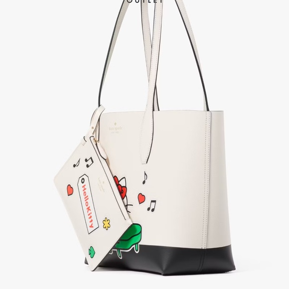 Authentic Kate Spade ♠️ Hello Kitty X Ksny Medium Tote - Picture 2 of 4